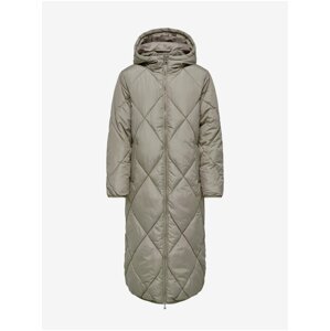 Beige women's quilted coat ONLY New Tamara - Women