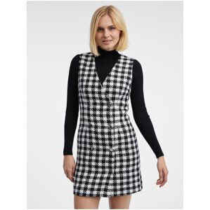 Orsay White & Black Women's Plaid Dress - Women's