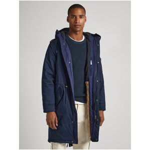 Pepe Jeans Bowie Dark Blue Men's Winter Parka - Men's