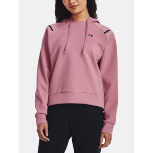Under Armour Unstoppable Flc Hoodie-PNK - Women