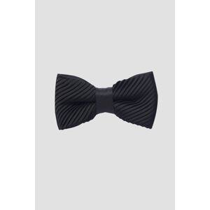 ALTINYILDIZ CLASSICS Men's Black Pleated Bow Tie