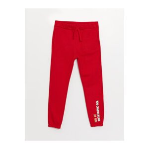 LC Waikiki Boy's Jogger Sweatpants with Printed Elastic Waist