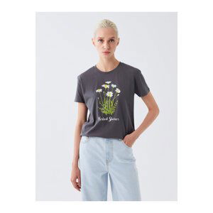 LC Waikiki Women's Crew Neck Printed Short Sleeved T-Shirt