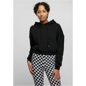 Women's Cropped Heavy Hoody Black