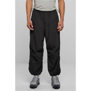 Nylon parachute pants black