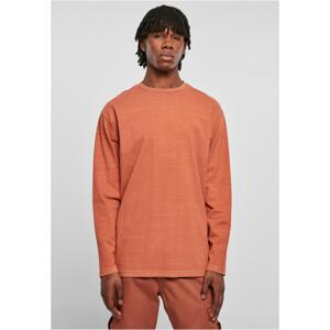 Heavy Oversized Garment Dye Dye Terracotta Long Sleeve