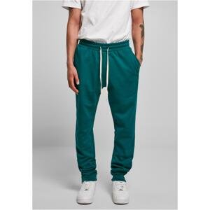 Green zip-up sweatpants
