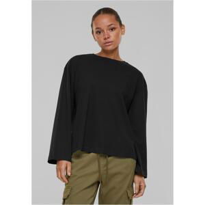 Women's Organic Oversized Long Sleeve Black