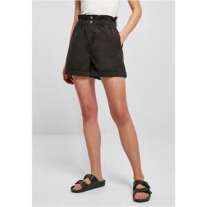 Women's Paperbag Shorts - Black