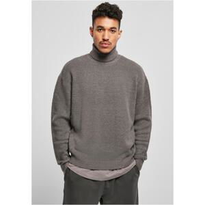 Oversized Roll Neck Sweater Asphalt