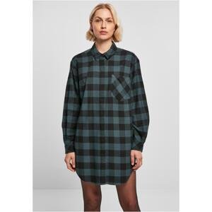 Women's Oversized Flannel Shirt Jasper/Black Dress