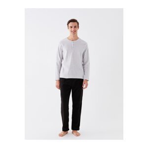 LC Waikiki Men's Standard Fit Fleece Pajamas Set