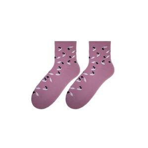 Socks Bratex D-005 Women Women's Winter Half-Terry Pattern 36-41 pink 036