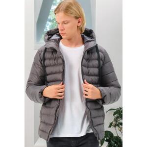 M8658 DEWBERRY MEN'S COAT-PLAIN ANTHRACITE