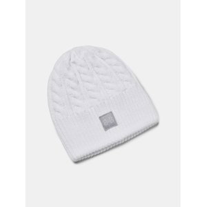 Under Armour Halftime Cable Knit Beanie - WHT - Ladies