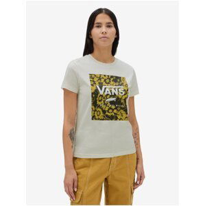 Beige women's T-shirt VANS Warped Floral - Women