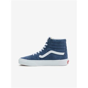 Blue women's suede ankle sneakers VANS SK8-Hi - Women