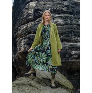 Orsay Green Ladies Floral Dress - Women's