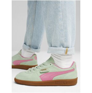 Pink and green suede sneakers Puma Palermo - Men's