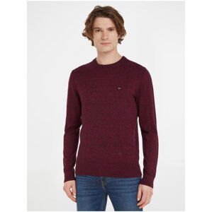 Burgundy men's sweater with cashmere Tommy Hilfiger - Men's