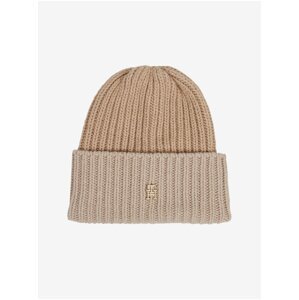 Women's beige hat with wool and cashmere Tommy Hilfiger - Women