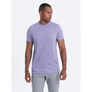 Ombre Men's knitted T-shirt with patch pocket