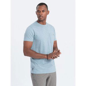 Ombre Men's knitted T-shirt with patch pocket