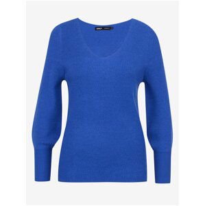 Blue women's ribbed sweater ONLY Onlatia - Women