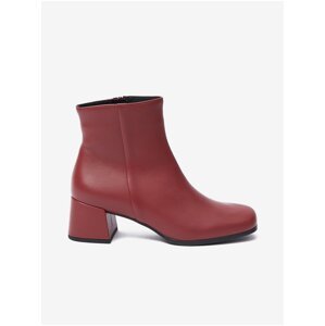 Burgundy women's leather ankle boots Högl Lou - Women