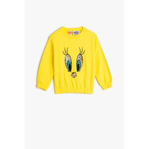 Koton Baby Girl Yellow Sweatshirt