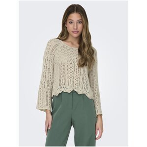 Beige women's sweater ONLY Nola - Women