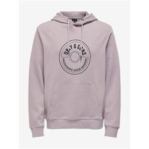 Light Purple Men's Hoodie ONLY & SONS Lamer - Men