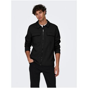 Men's Black Shirt Jacket ONLY & SONS New Kodyl - Men