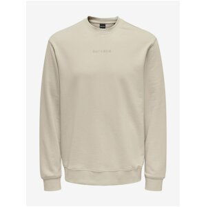 Beige men's sweatshirt ONLY & SONS Levi Life - Men