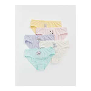 LC Waikiki 5-Piece Printed Cotton Girls' Briefs