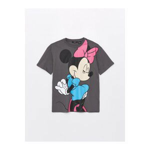 LC Waikiki Women's Crew Neck Minnie Mouse Printed Short Sleeve T-Shirt