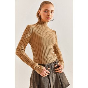 Bianco Lucci Women's Turtleneck Piece Sweater