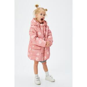 Koton Baby Girl Pink Patterned Coat