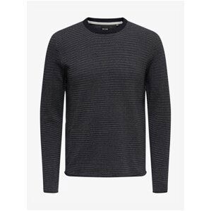 Dark blue ribbed sweater ONLY & SONS Niguel - Men
