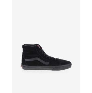 Black Unisex Suede Ankle Sneakers VANS SK8-Hi - unisex