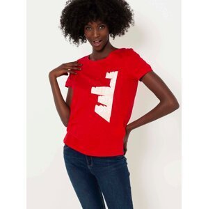 Red T-shirt with print CAMAIEU - Women