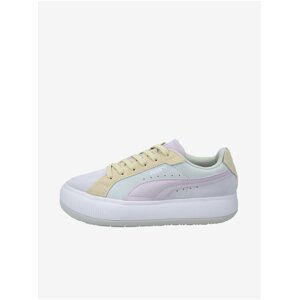 Yellow-grey Womens Suede Sneakers Puma Suede Mayu - Women