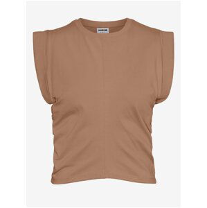 Brown T-Shirt Noisy May Emma - Women