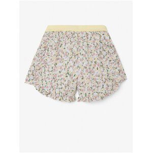 White-pink girly floral shorts name it Finna - unisex