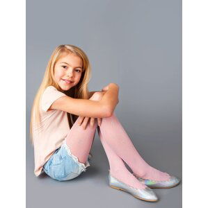 Yoclub Kids's Girls' Microfibre Opaque Pantyhose 40 Den With Pattern RAM-0122G-4640