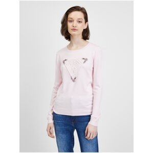 Light pink Ladies Sweatshirt Guess Ines - Women