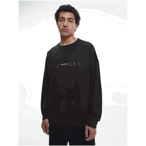 Black Mens Oversize Sweatshirt Calvin Klein Underwear - Men