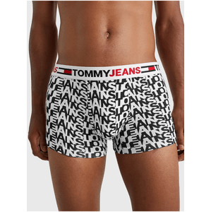 Black & White Men's Patterned Boxers Tommy Jeans - Men