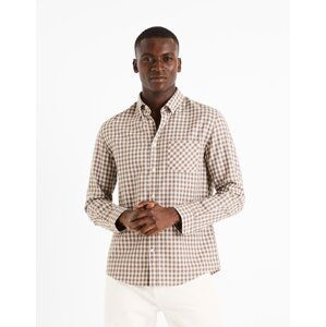 Celio Flannel Shirt Caotwich - Mens