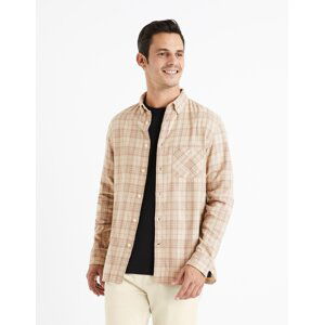 Celio Plaid Flannel Shirt Canewto - Men